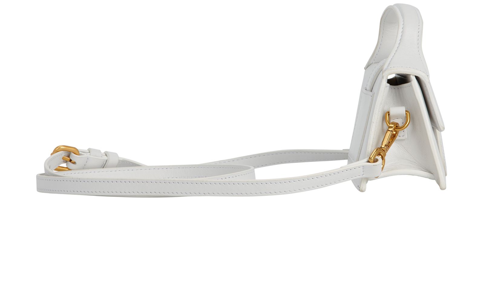 Le Bambino Mini Bag, &pound;220, Handbags, White, Leather, Side view